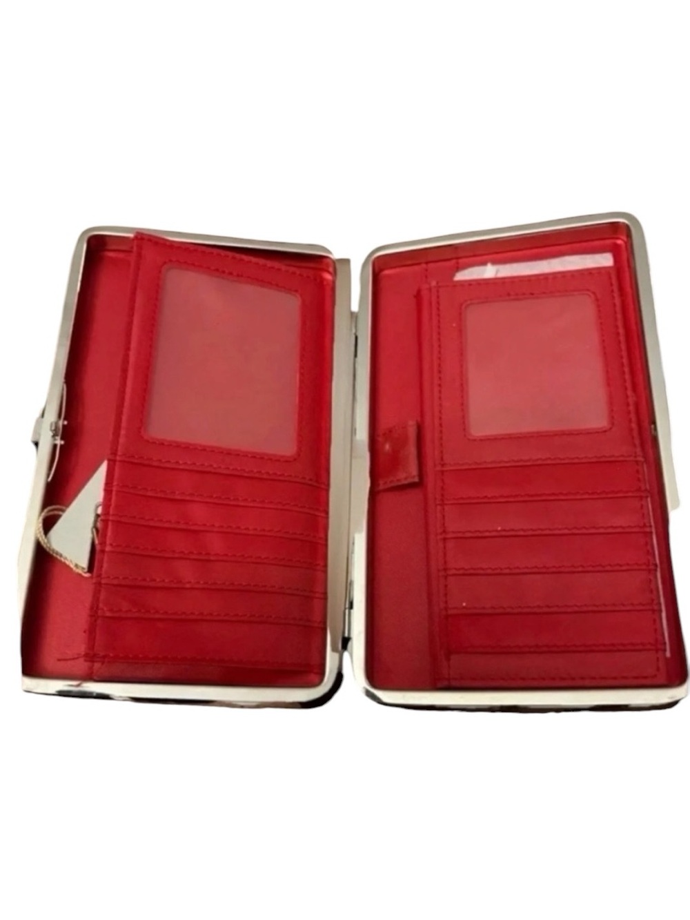 Red Horse & Horseshoe Embellished Women's Clutch Wallet - Picture 12 of 14